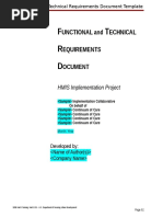 Functional and Technical Requirements Template