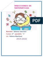 Correcciones de Matemáticas