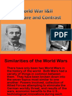 World Wars Compare and Contrast Sample