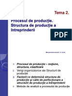 Procesul de Producţie. Structura de Producţie A Întreprinderii