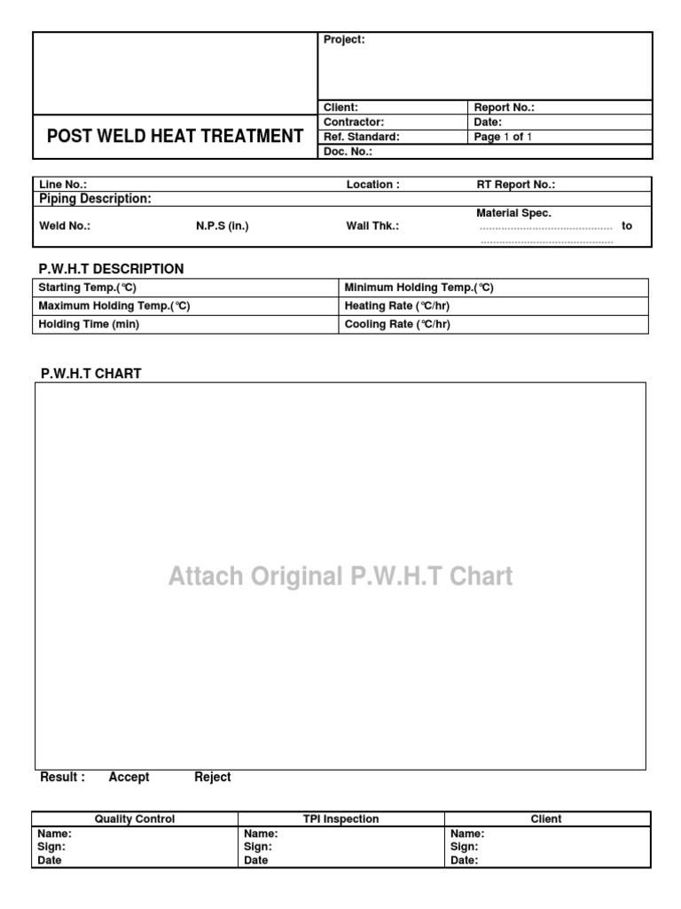Post Weld Heat Treatment Report | PDF