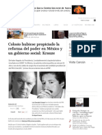 Colosio Hubiese Propiciado La Reforma Del Poder en México y Un Gobierno Social_ Krauze - Aristegui Noticias