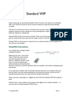 Calculating Standard WIP