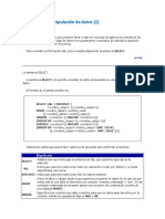 Lenguaje de Manipulación de Datos