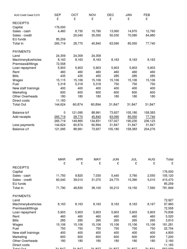 Monthly Financial Summary Report | PDF