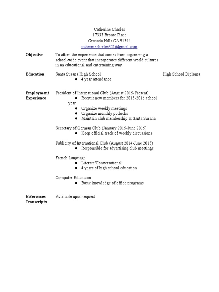 Cultural Event Organizer Resume | PDF