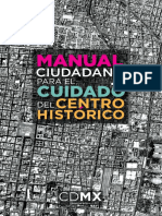 Manual Ciudadano para El Cuidado Del Centro Historico CDMX
