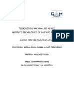 Tabla Comparativa Merca y Logistica