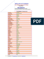 Kumpulan Kata Benda Nouns Inggris1 PDF