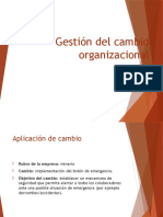 Gestión Del Cambio Organizacional