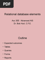 Relational Database Elements(1)