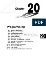 Chapter 20 Programming