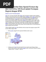 Download Konversi Atribut Data Spasial Format Shp Dari ArcGIS Ke MS Excel Untuk Persiapan Regresi Dengan by Hengki Simanjuntak SN299637919 doc pdf