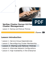 Veritas Cluster Server 6.0 For UNIX: Cluster Management: Lesson 3: Startup and Failover Policies