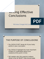 Writing Effective Conclusions