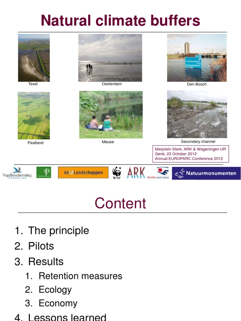 Natural Climate Buffers: Principles & Pilots | PDF