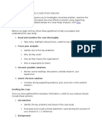 Guidelines For Fgwriting A Case Study Analysis