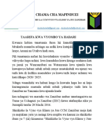 Taarifa Kwa Vyombo Ya Habari PDF