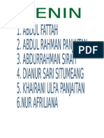 Daftar Piket