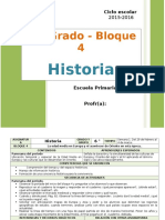 Plan 6to Grado - Bloque 4 Historia (2015-2016)