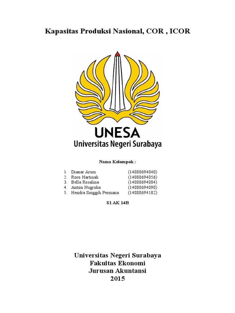 Kapasitas Produksi Nasional