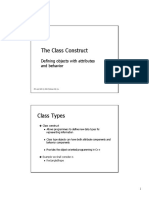 The Class Constructor