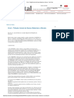 Cível - Petição Inicial de Danos Materiais e Morais - DomTotal