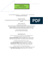 Teaching Resume