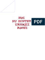 Noi Nu Santem Urmasii Romei ! PDF