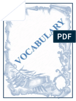 Vocabulary