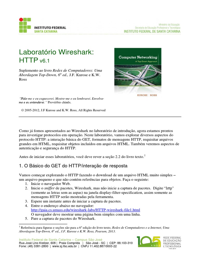 Cap02-Wireshark HTTP v6 | PDF | Protocolo de transferência de ...
