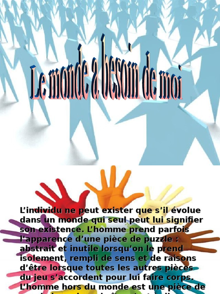 Le Monde atil Besoin de Moi Conscience la perception Free 30day Trial Scribd
