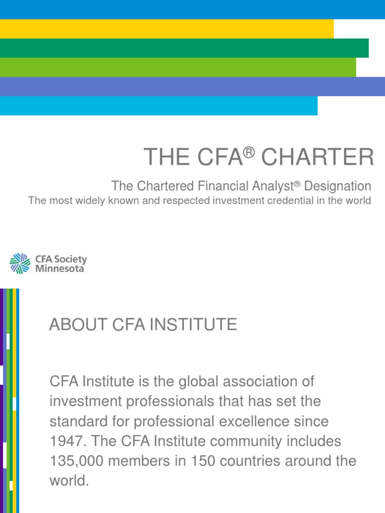 The Cfa Charter: The Chartered Financial Analyst Designation | PDF ...