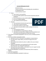 Annotated Bibliography Checklist