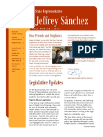 Jeffrey Sánchez: Legislative Updates