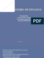 History of Finance