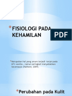 Fisiologi Pada Kehamilan