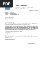 Contoh Surat Perpanjangan Waktu