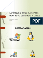 Diferencia Entre Sistemas Operativo Windows y Linux
