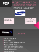 A Project Report on Business Studies