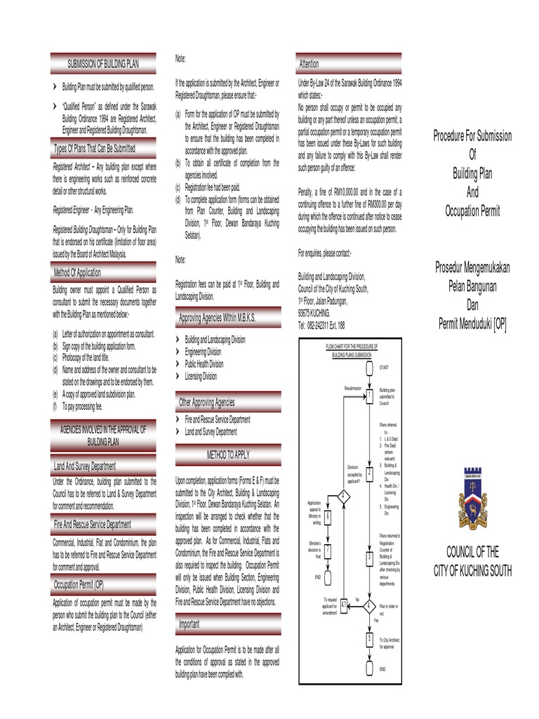 Building Plan Submission Process Sarawak | PDF