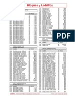 Precios de Bloques y Ladrillos