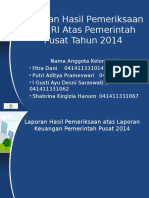 Laporan Hasil Pemeriksaan BPK RI