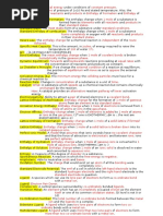 AQA A Level Chemistry Unit 5 Definitions