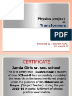 Project On Transformers