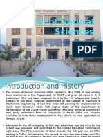 School of Natural Sciences - Introduction (23!04!2015)