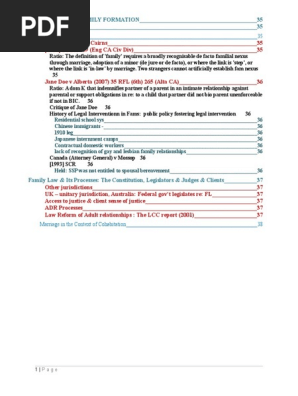 Family Law Fall 2014 - Mossman (Long Summary)