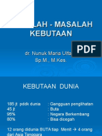 MASALAH - MASALAH  KEBUTAAN