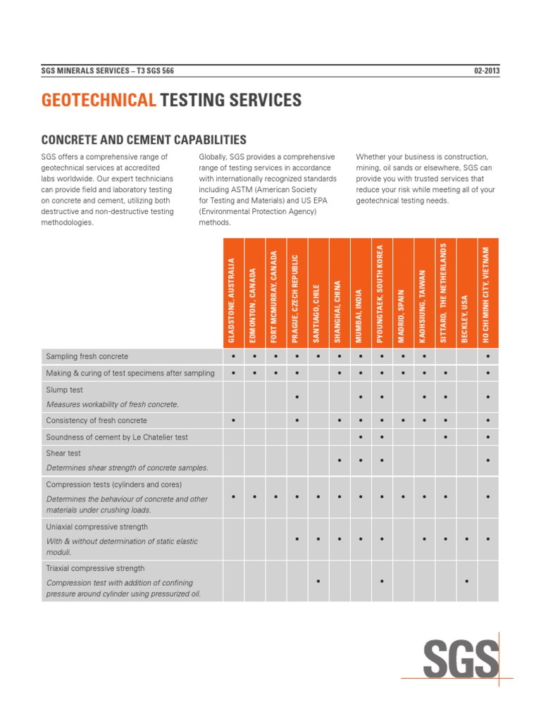 Concrete Testing Services in Fort McMurray | PDF | Concrete | Cement
