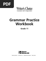 Y10 Grammer Practise Work Book Pdf Adverb Object Grammar